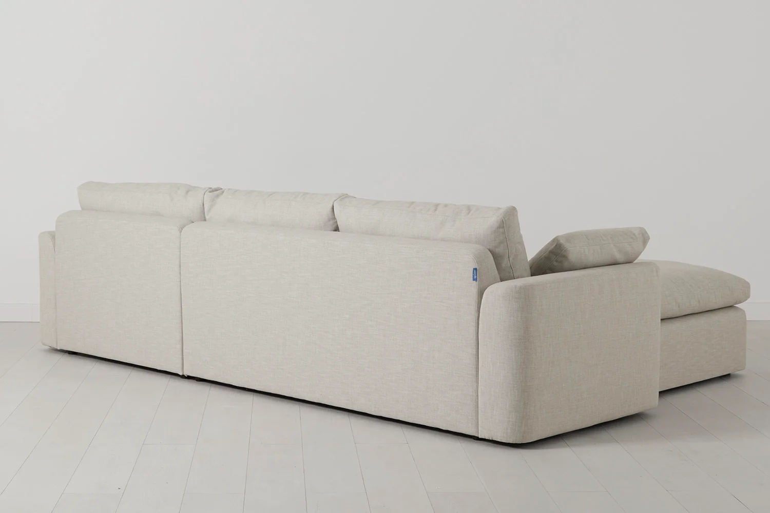 Model 13 4-Seater Sofa with Ottoman, Parchment - Image 3