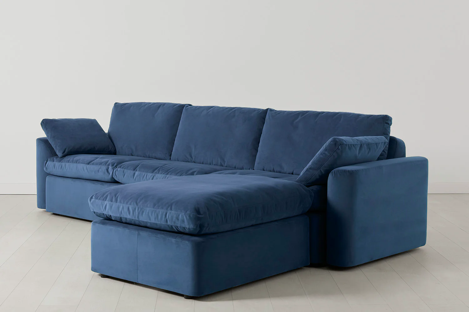 Model 13 4-Seater Sofa with Ottoman, Teal - Image 2