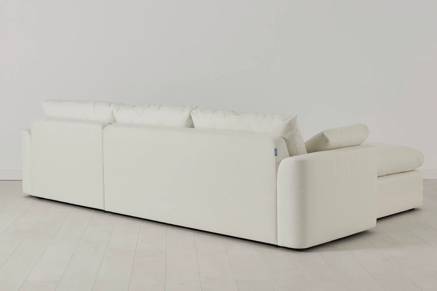 Model 13 4-Seater Sofa with Ottoman, White - Image 3