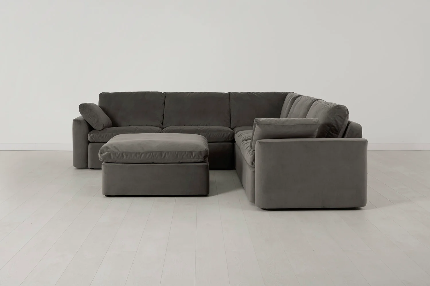 Model 13 Corner Sofa with Ottoman, Elephant - Image 2