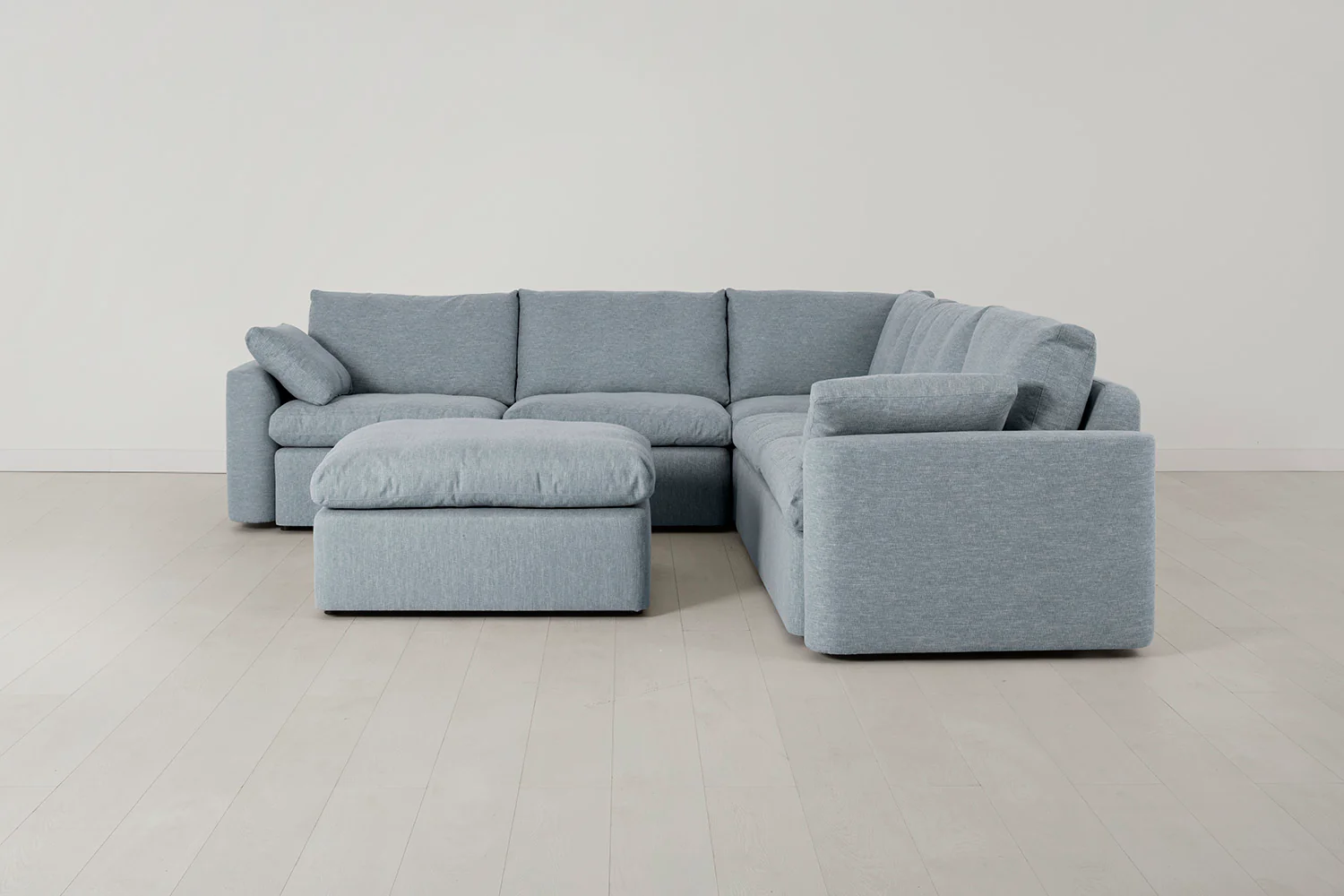 Model 13 Corner Sofa with Ottoman, Seaglass - Image 2