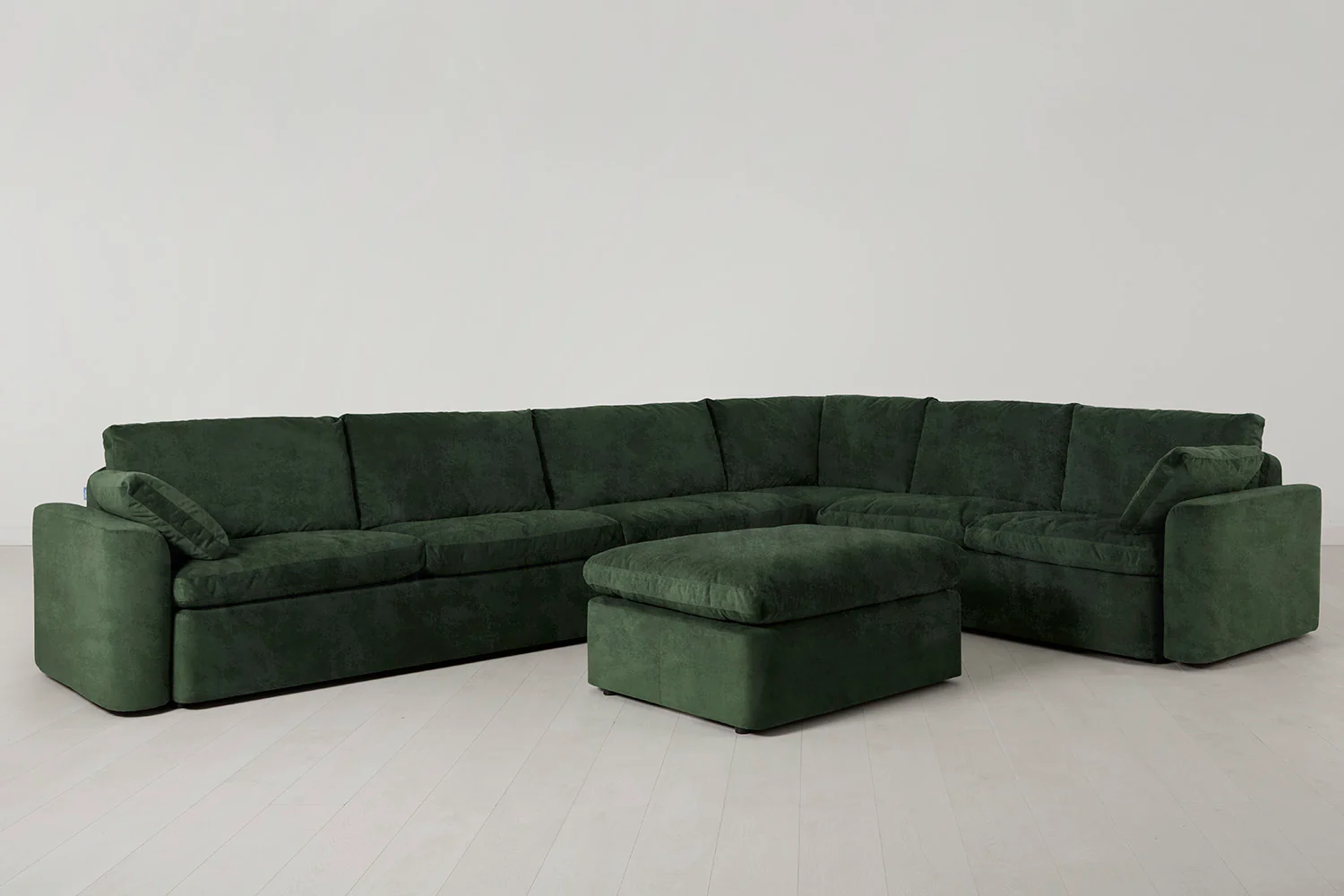 Model 13 Large Corner Sofa with Ottoman, Conifer