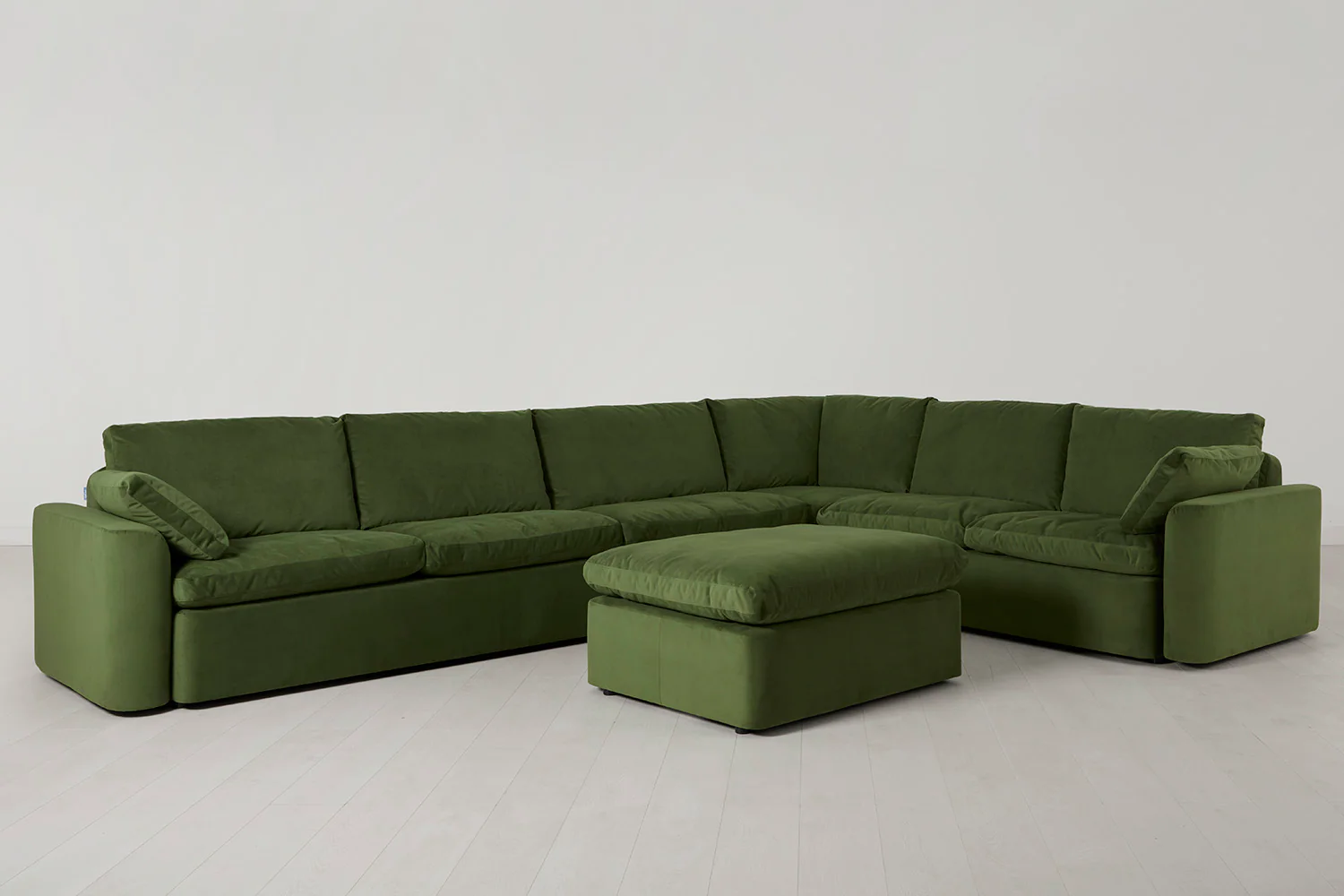 Model 13 Large Corner Sofa with Ottoman, Vine