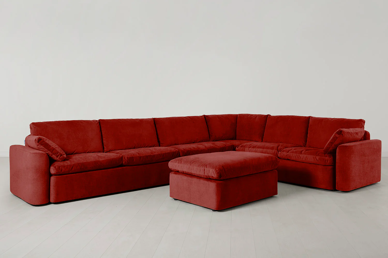 Model 13 Large Corner Sofa with Ottoman, Harissa
