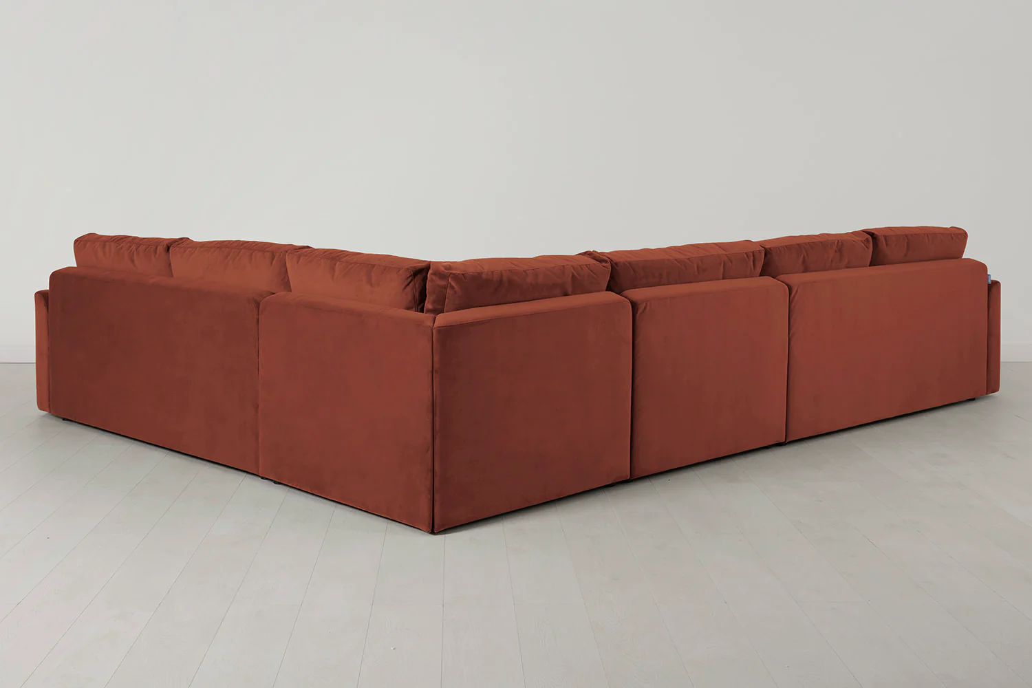 Model 13 Large Corner Sofa with Ottoman, Brick - Image 3