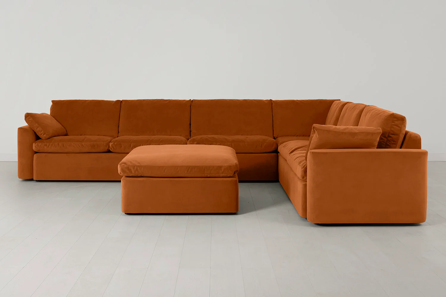 Model 13 Large Corner Sofa with Ottoman, Bronze - Image 2