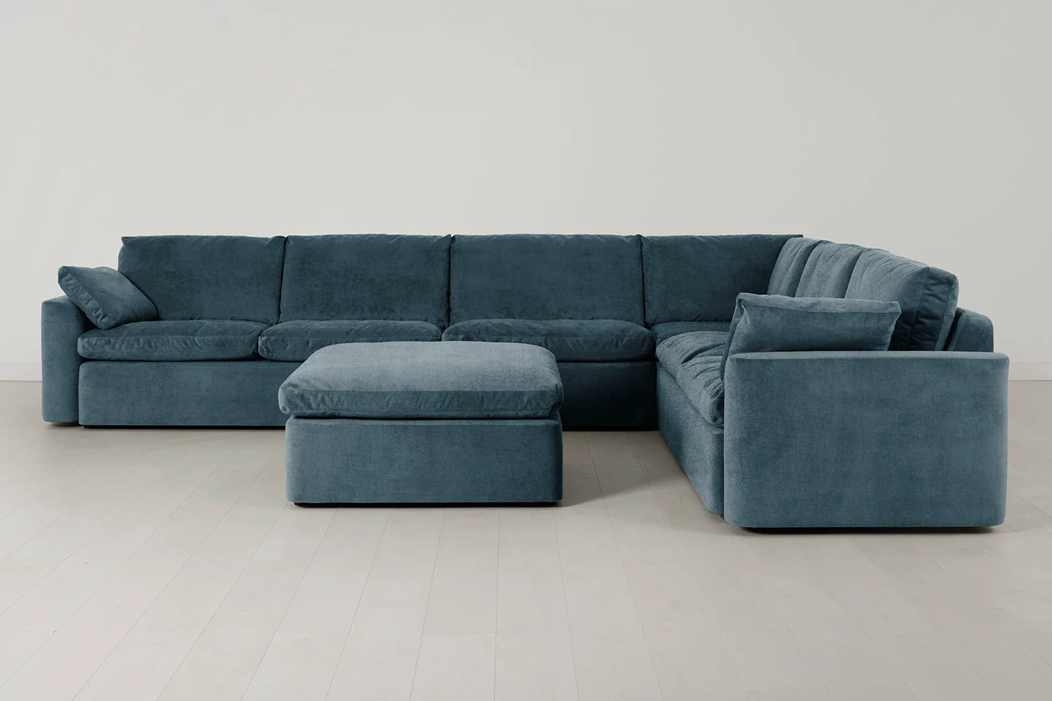 Model 13 Large Corner Sofa with Ottoman, Hydro - Image 2