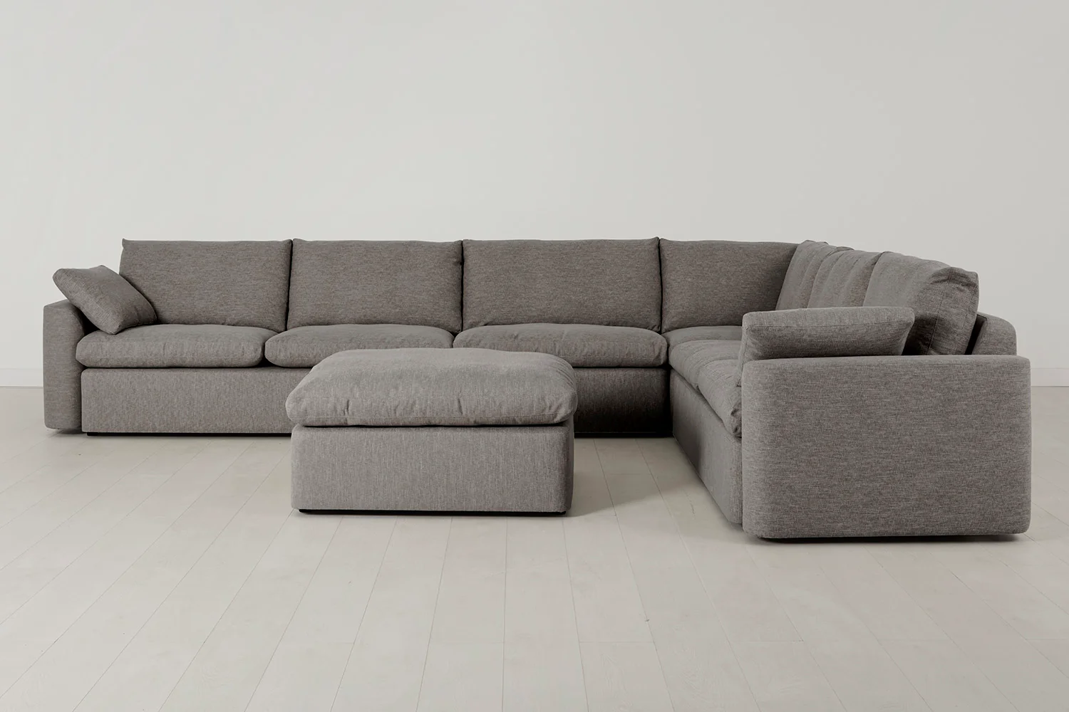 Model 13 Large Corner Sofa with Ottoman, Shadow - Image 2