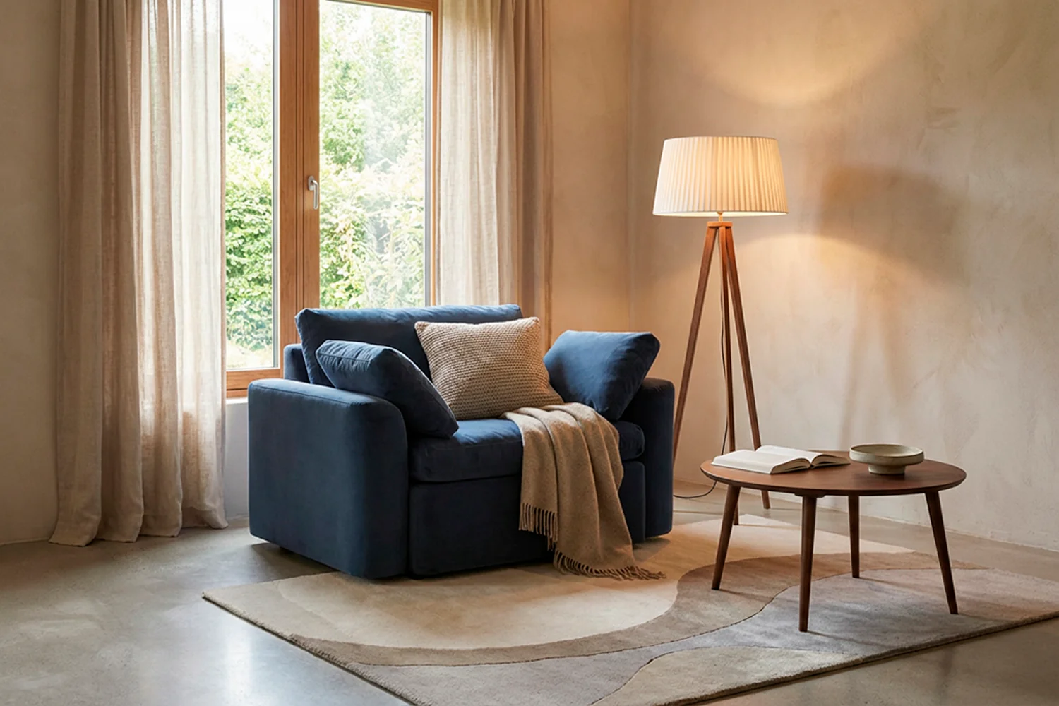 Model 13 Loveseat, Teal - Image 2