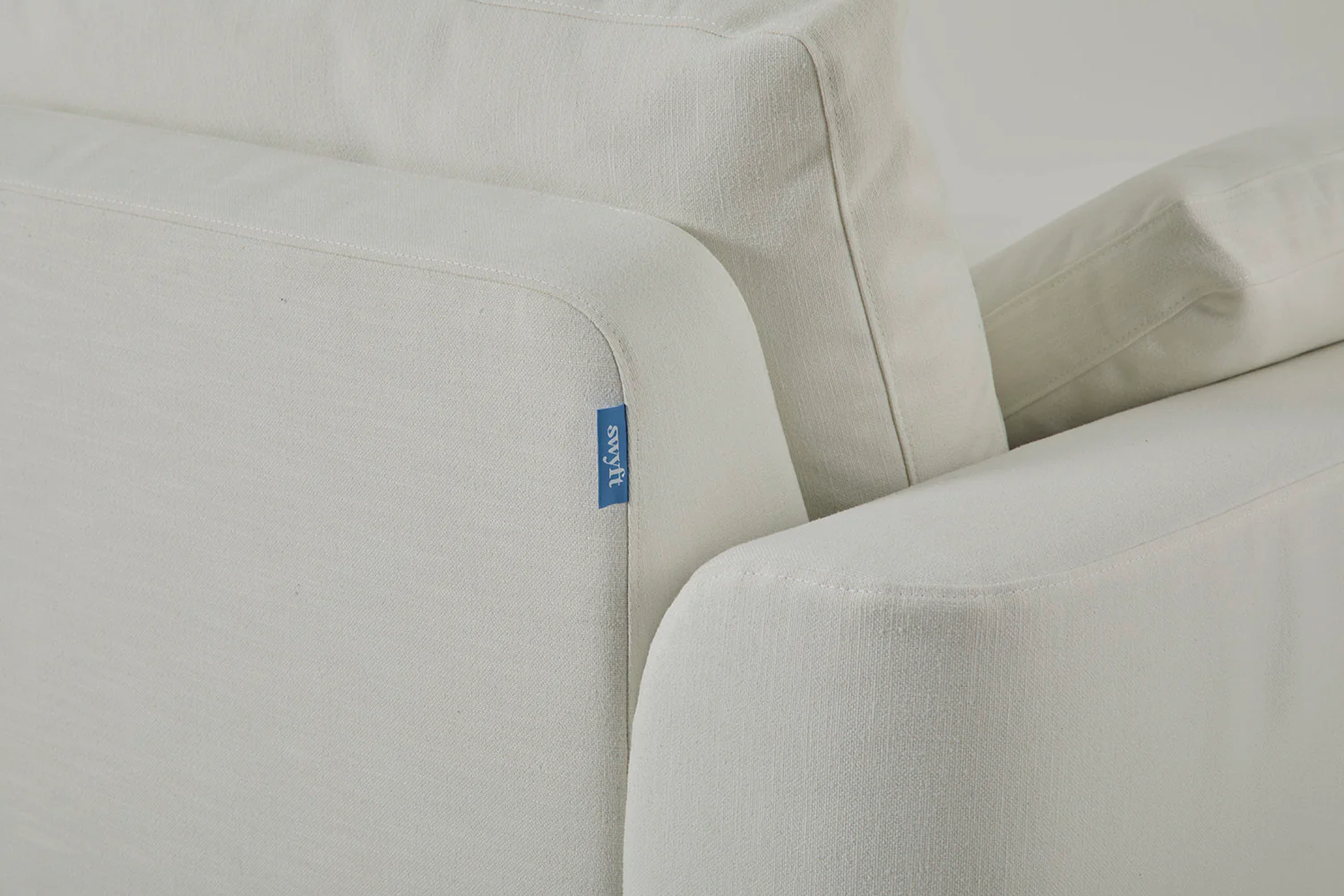 Model 13 Loveseat, White - Image 6