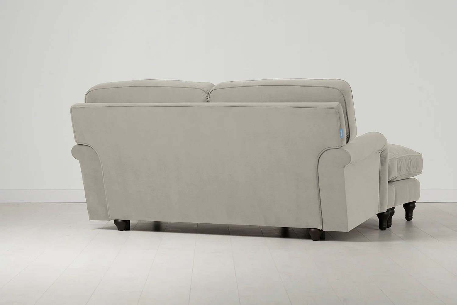 Model 15 2 Seater Sofa with Ottoman, Bone - Image 3