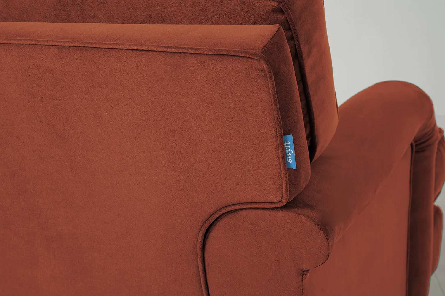 Model 15 2 Seater Sofa with Ottoman, Brick - Image 5