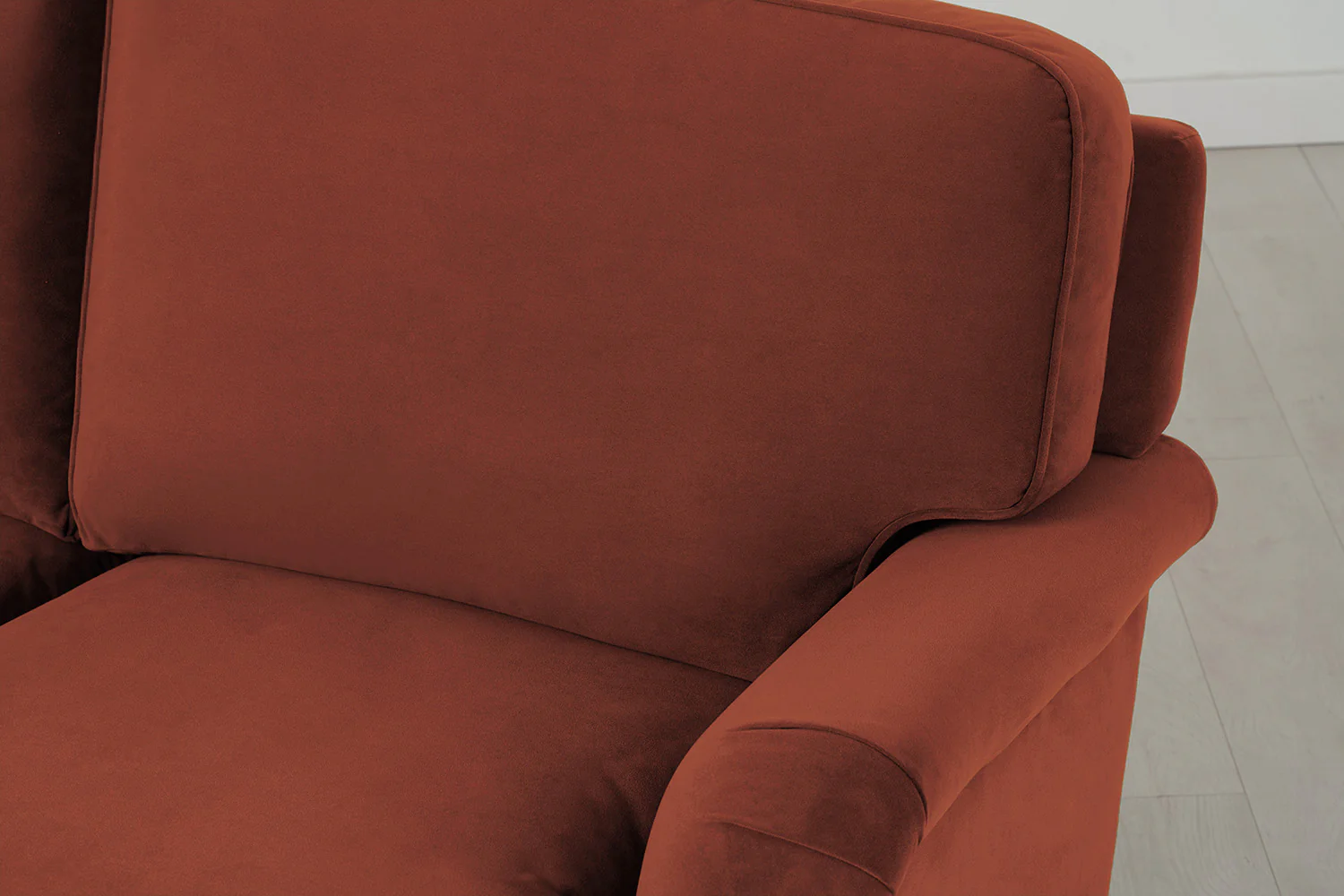 Model 15 2 Seater Sofa with Ottoman, Brick - Image 8