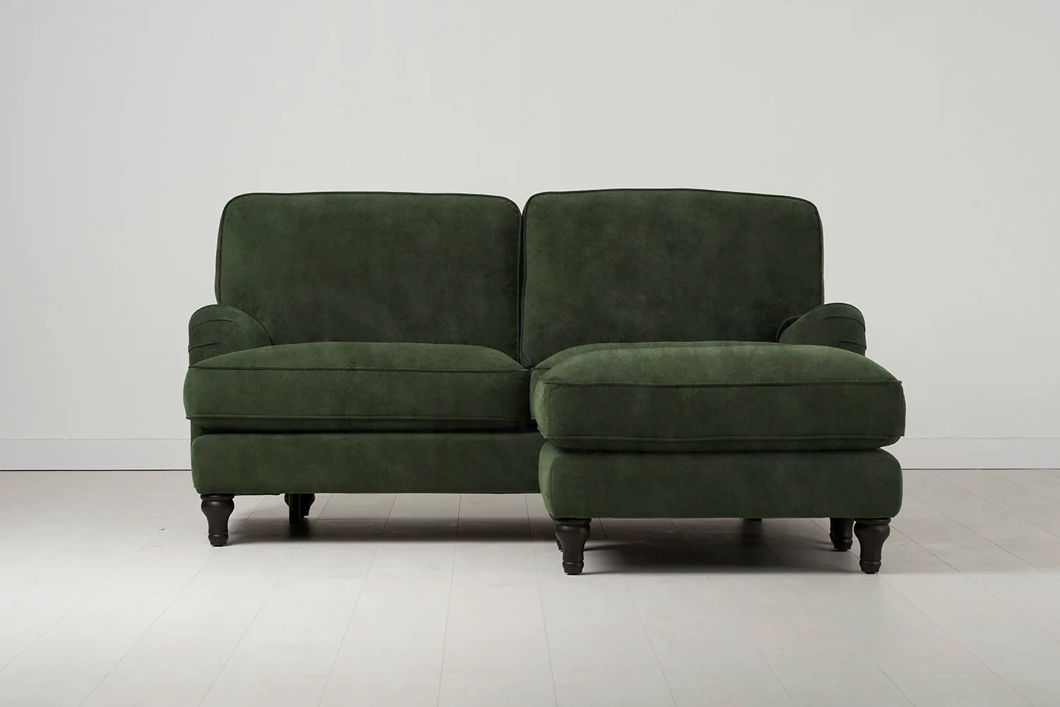 Model 15 2 Seater Sofa with Ottoman, Conifer