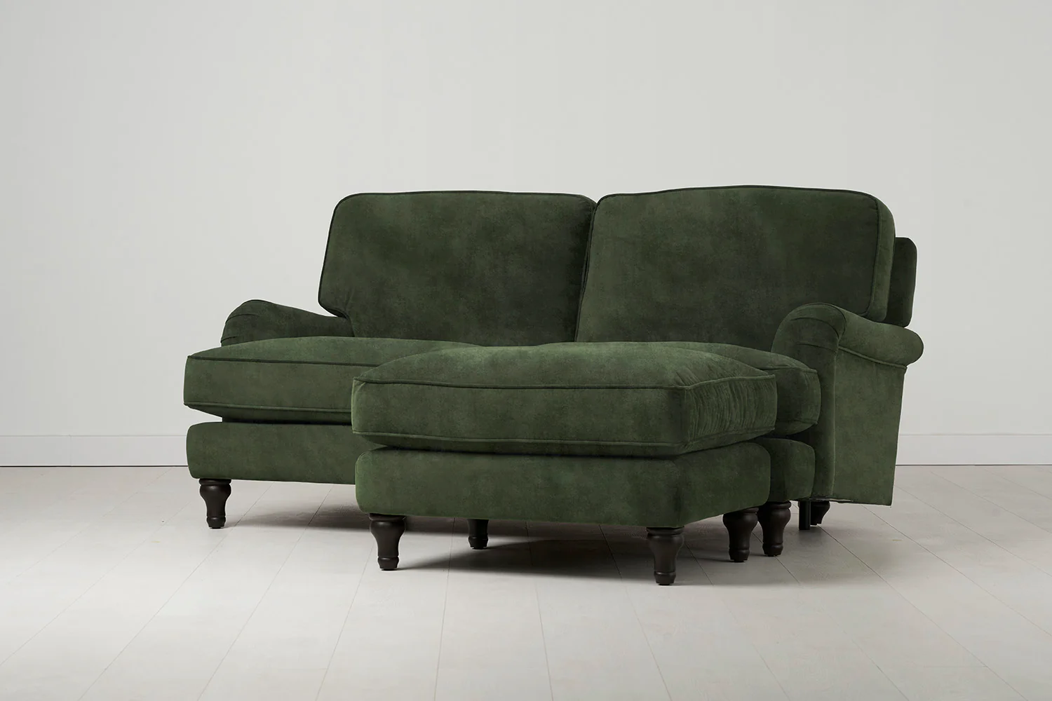 Model 15 2 Seater Sofa with Ottoman, Conifer - Image 2