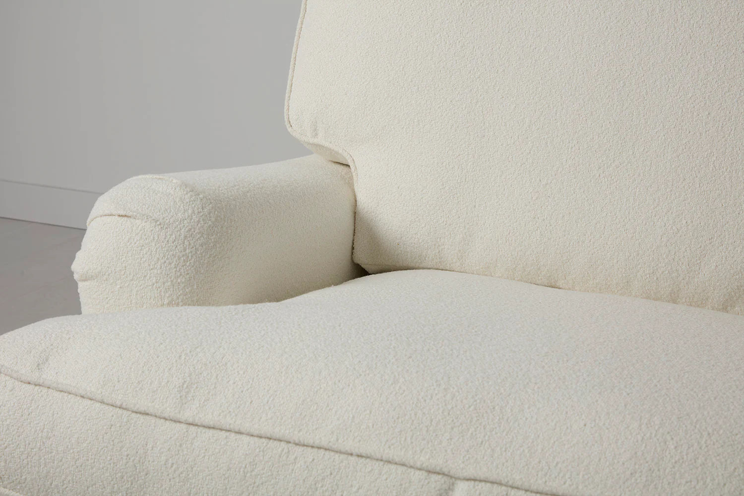 Model 15 2 Seater Sofa with Ottoman, Ivory - Image 8