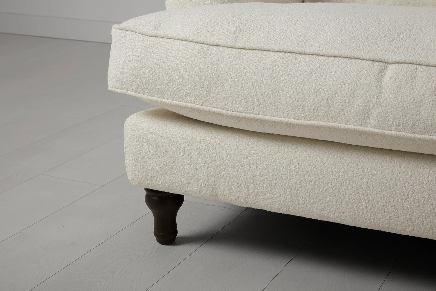 Model 15 2 Seater Sofa with Ottoman, Ivory - Image 9