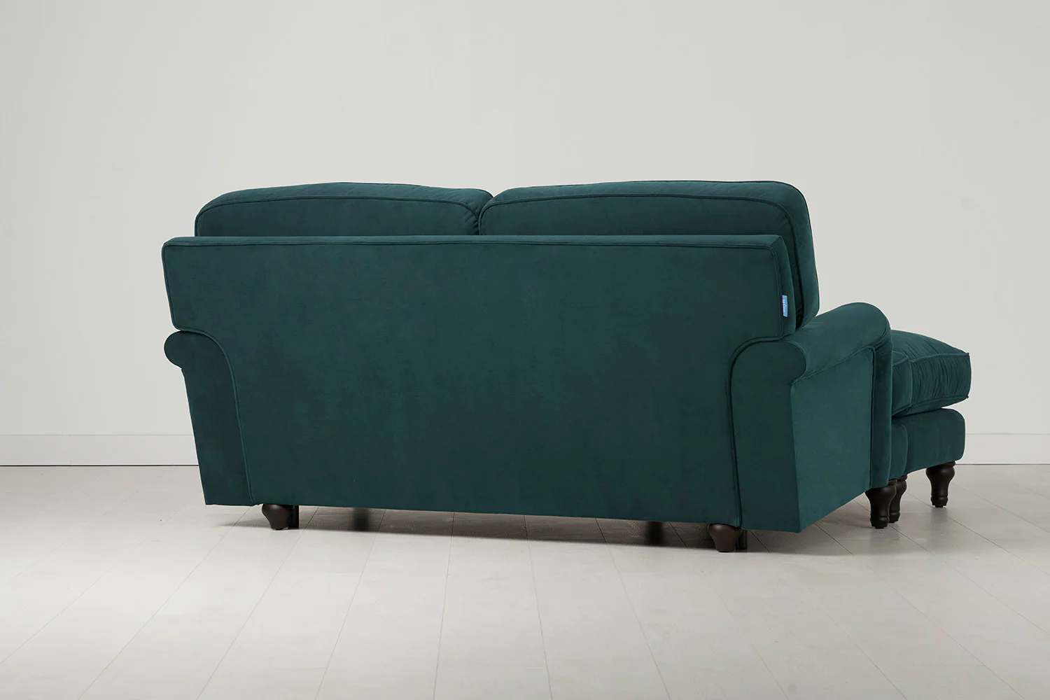 Model 15 2 Seater Sofa with Ottoman, Kingfisher - Image 3