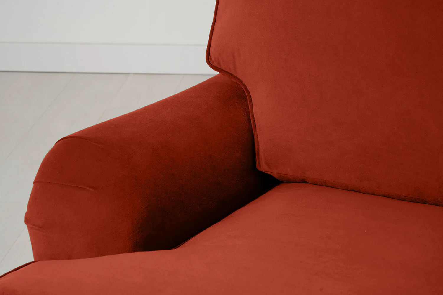 Model 15 2 Seater Sofa with Ottoman, Paprika - Image 5