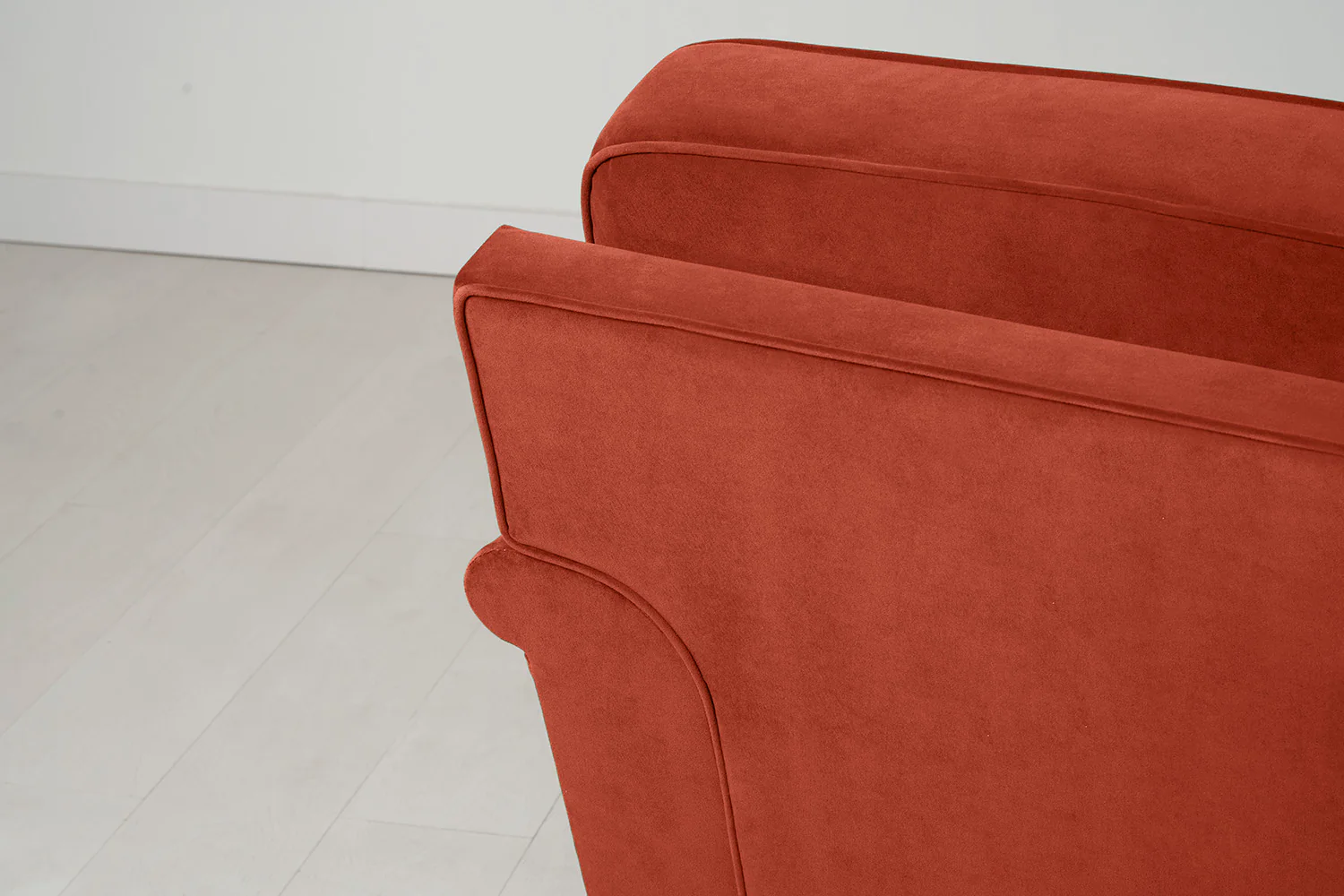 Model 15 2 Seater Sofa with Ottoman, Paprika - Image 9