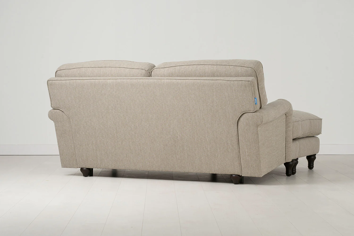 Model 15 2 Seater Sofa with Ottoman, Pumice - Image 3