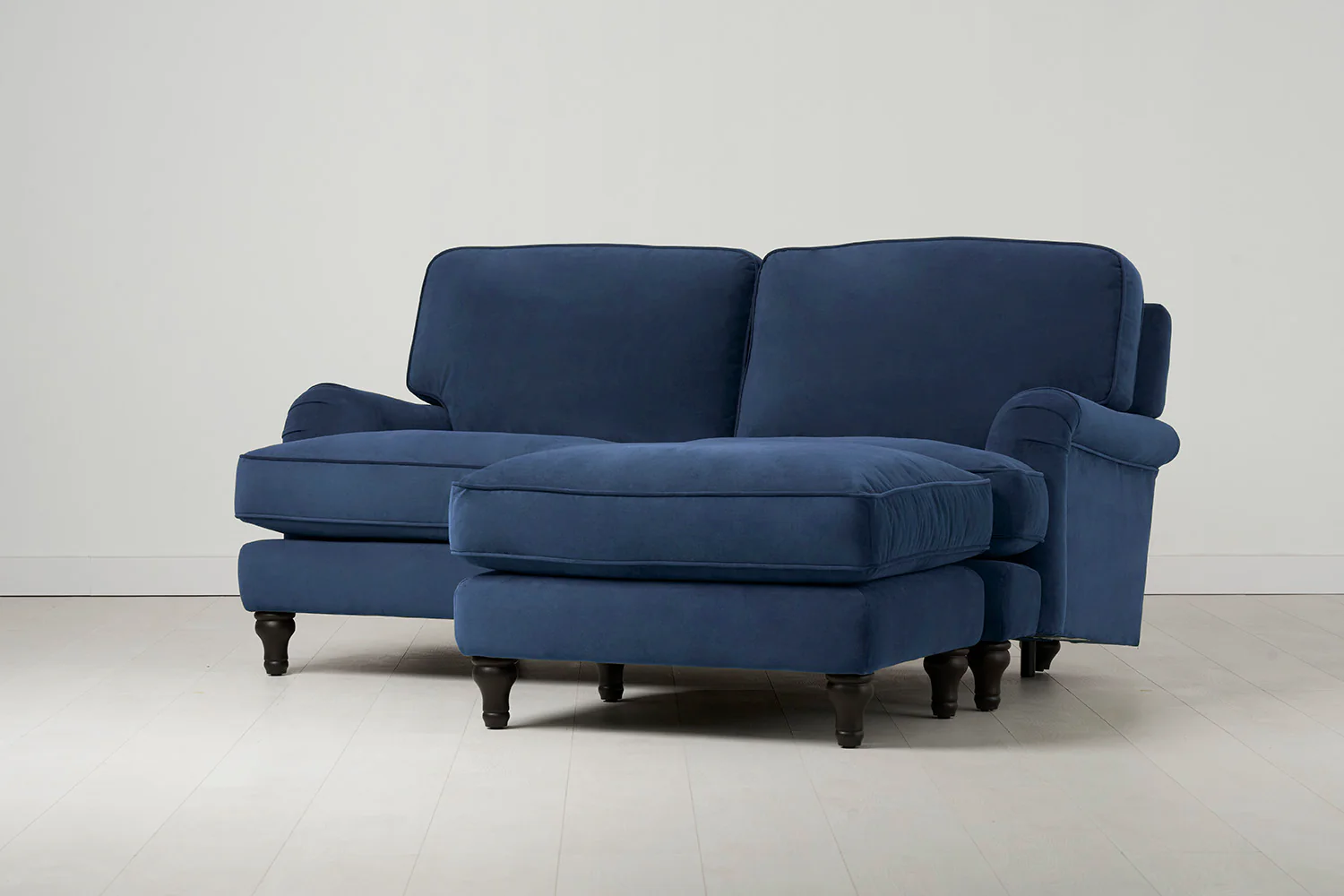 Model 15 2 Seater Sofa with Ottoman, Teal - Image 2