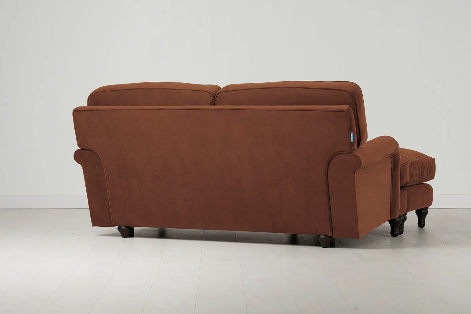 Model 15 2 Seater Sofa with Ottoman, Umber - Image 3
