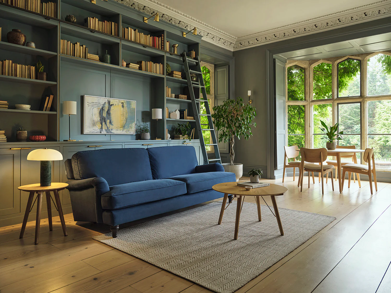 Model 15 3 Seater Sofa, Teal - Image 2