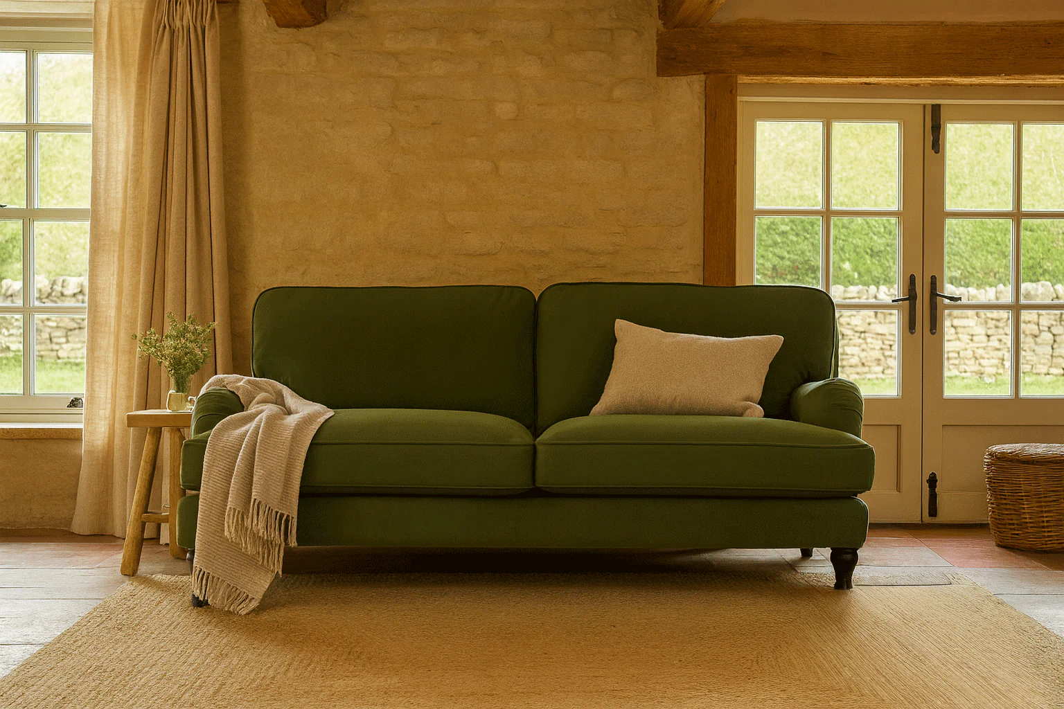 Model 15 3 Seater Sofa, Vine - Image 2