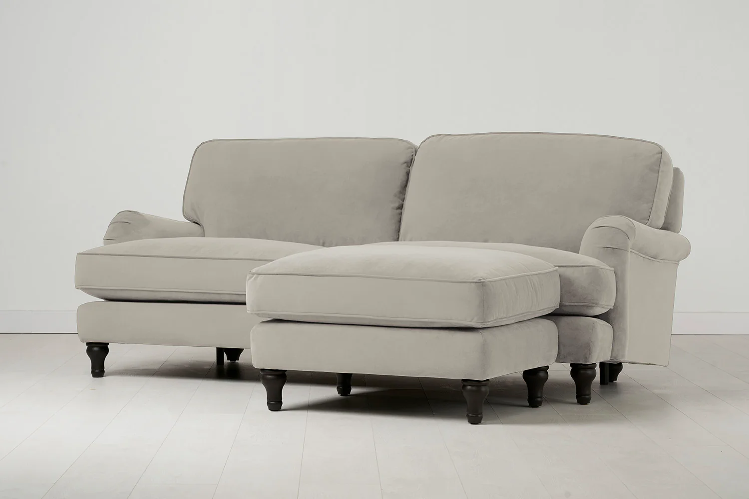 Model 15 3 Seater Sofa with Ottoman, Bone - Image 2