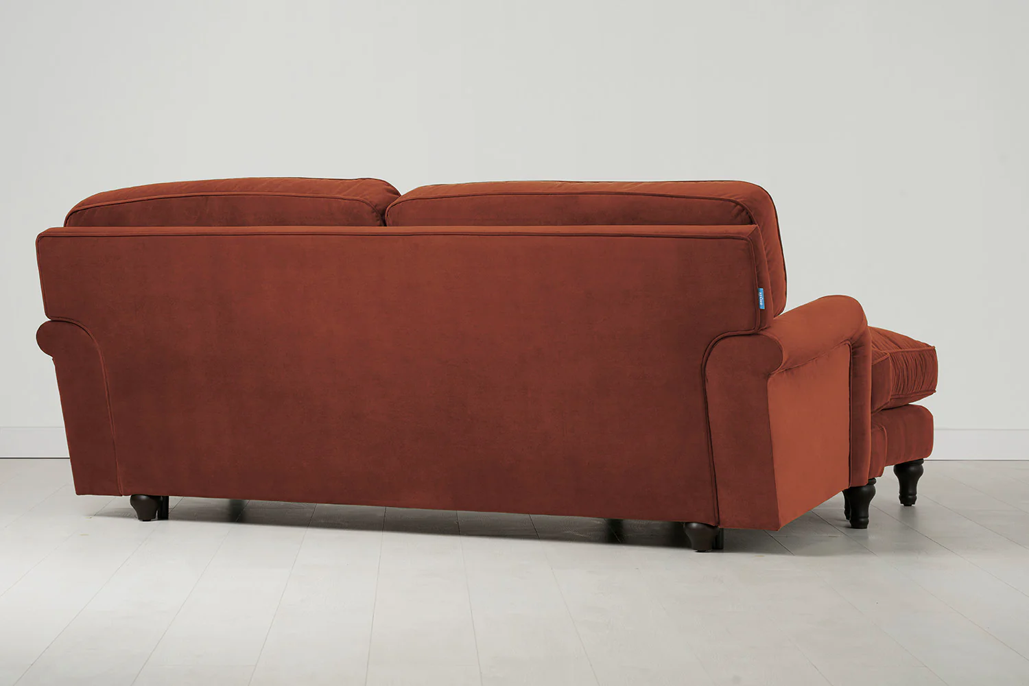 Model 15 3 Seater Sofa with Ottoman, Brick - Image 3