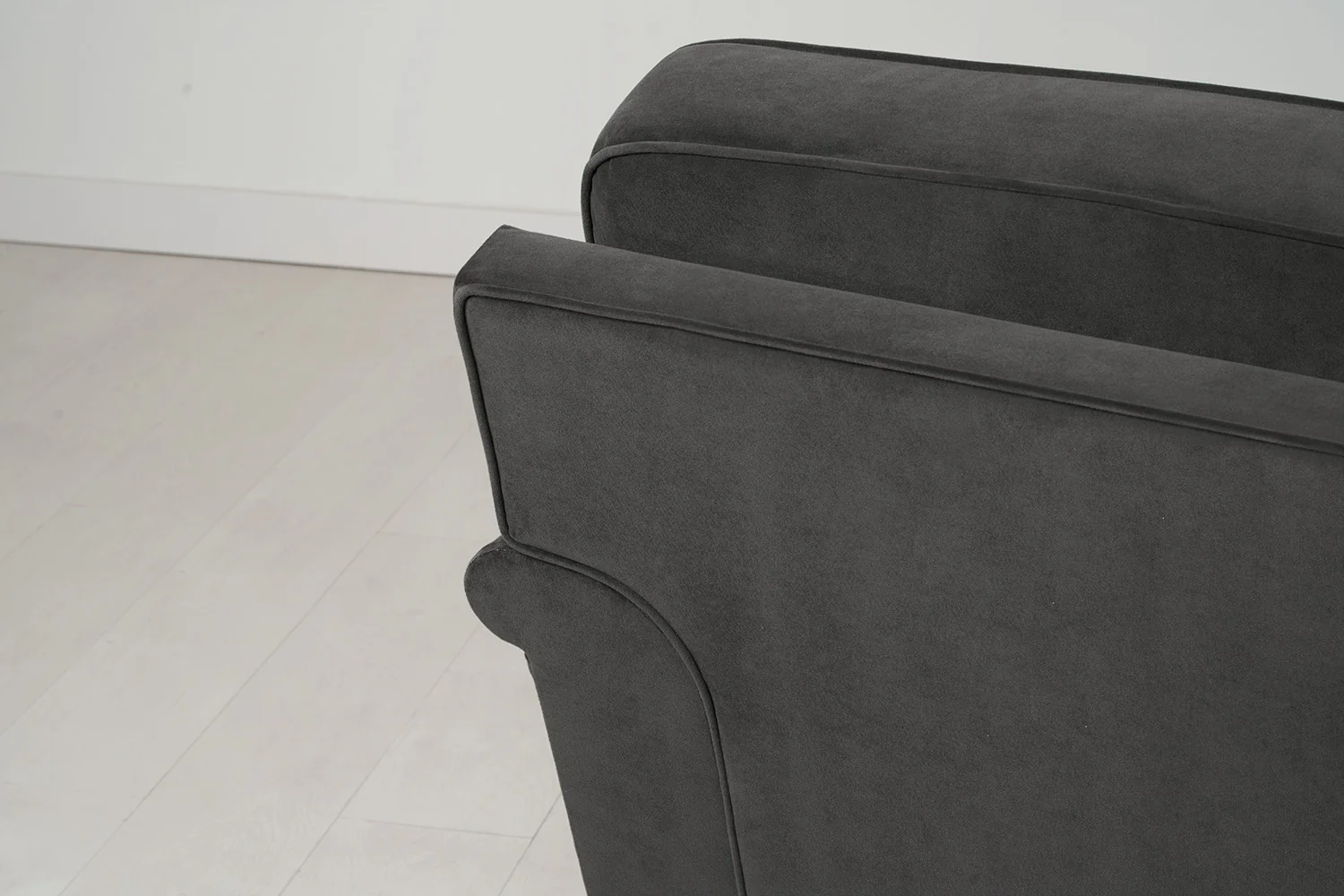 Model 15 3 Seater Sofa with Ottoman, Charcoal - Image 8