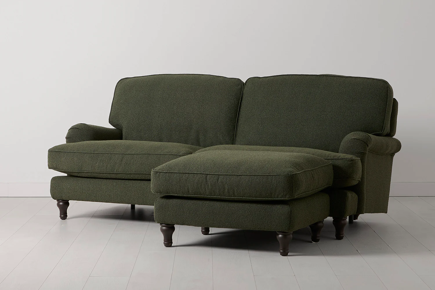 Model 15 3 Seater Sofa with Ottoman, Fern - Image 2