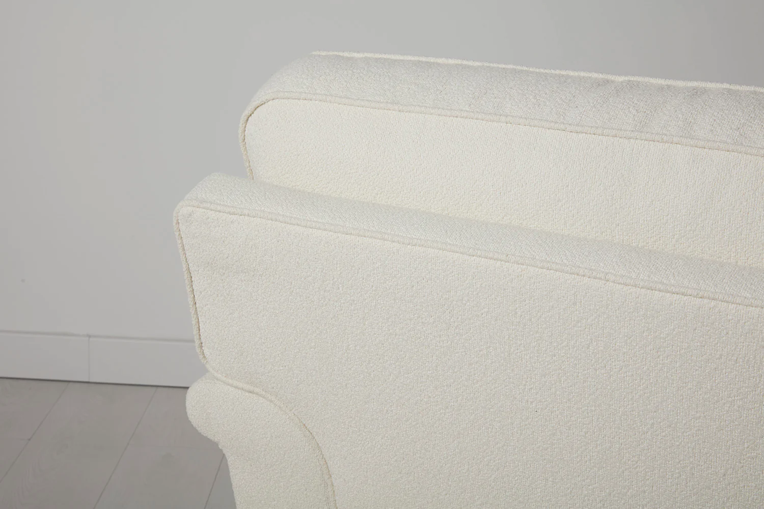 Model 15 3 Seater Sofa with Ottoman, Ivory - Image 4