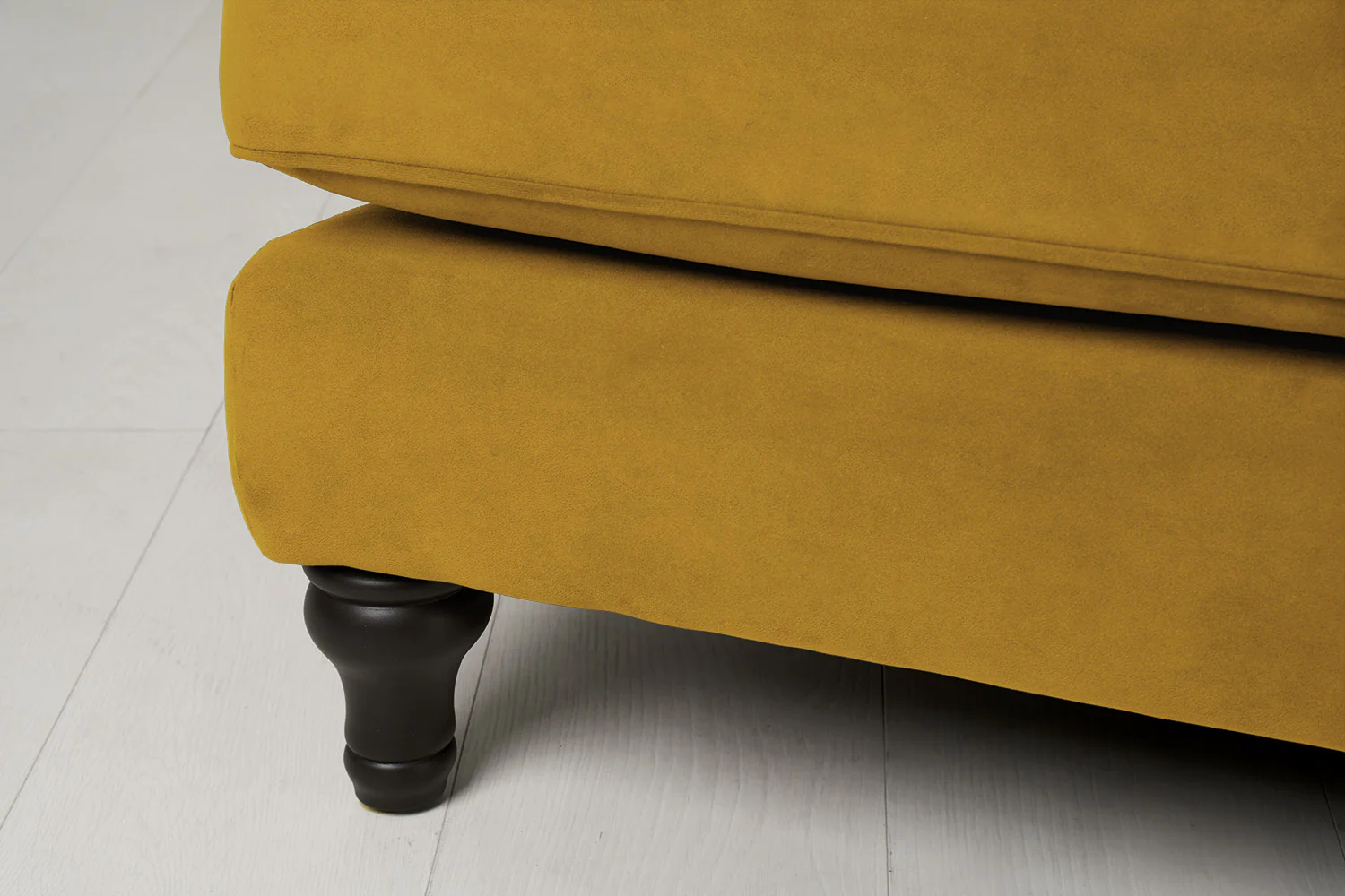 Model 15 3 Seater Sofa with Ottoman, Mustard - Image 5