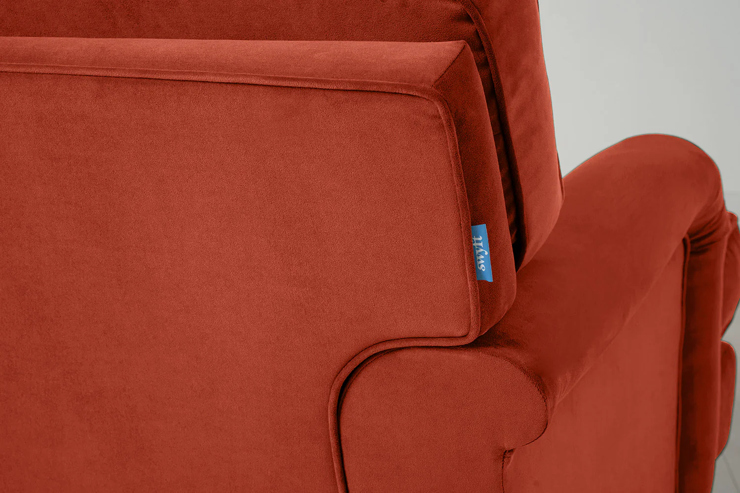 Model 15 3 Seater Sofa with Ottoman, Paprika - Image 5
