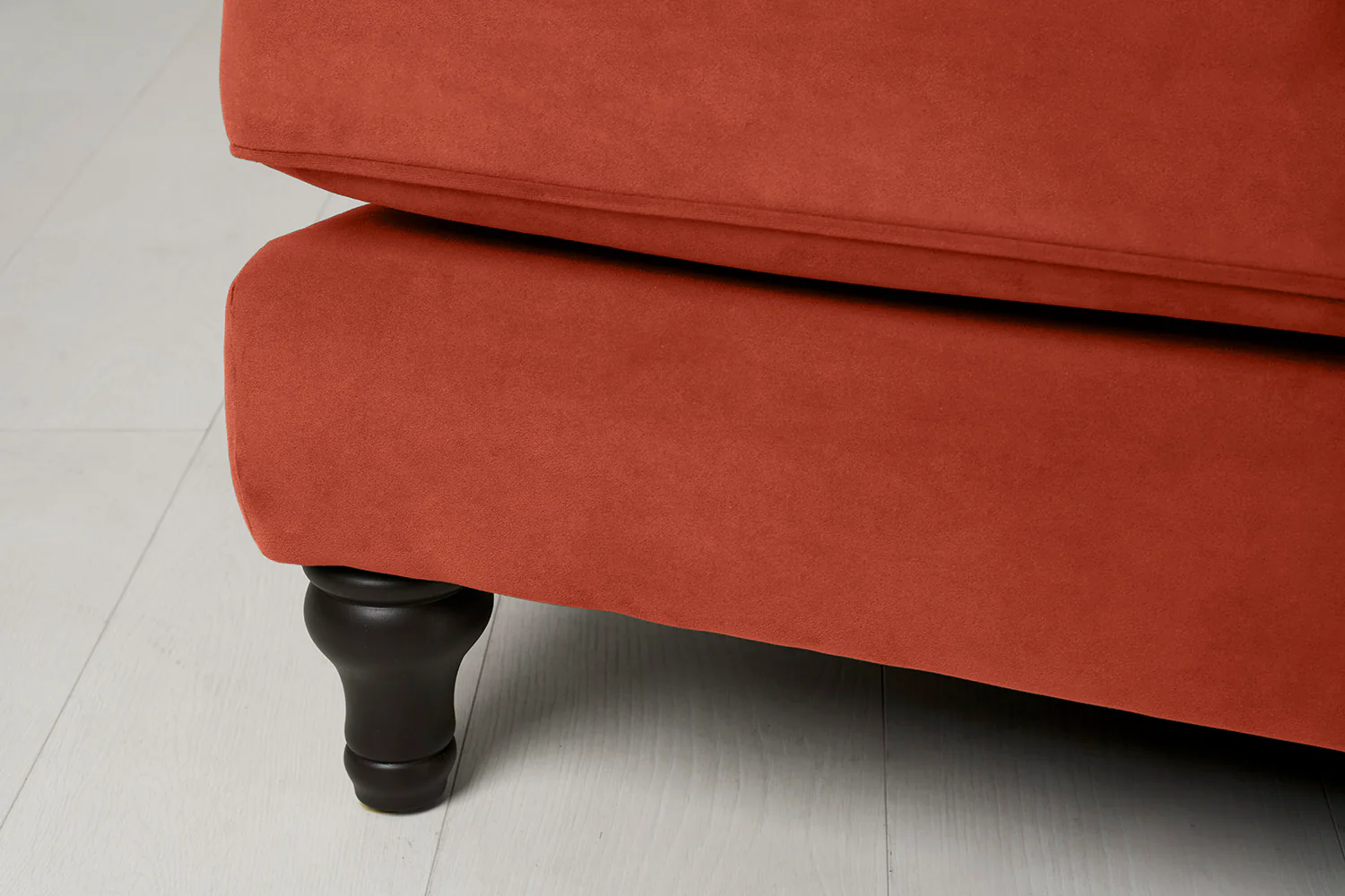 Model 15 3 Seater Sofa with Ottoman, Paprika - Image 6