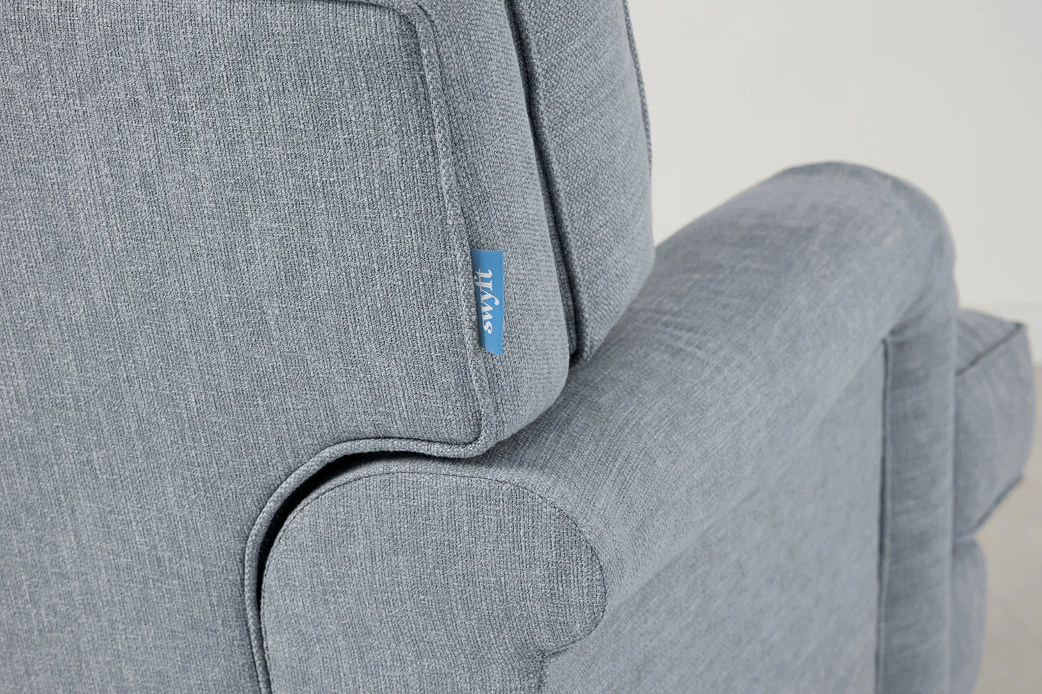 Model 15 3 Seater Sofa with Ottoman, Seaglass - Image 4