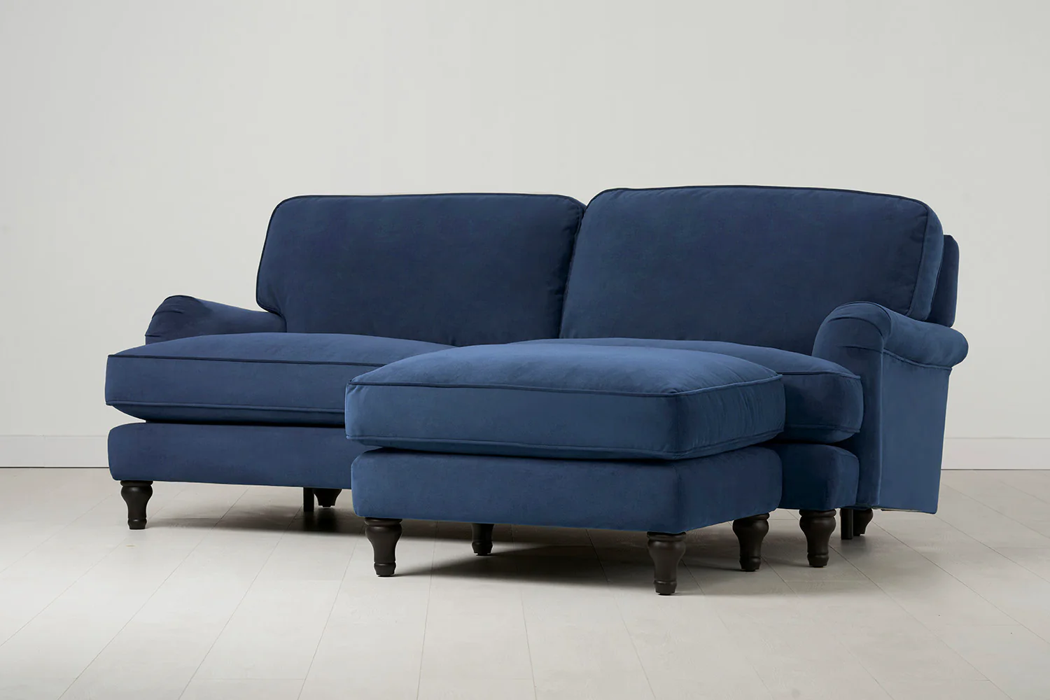 Model 15 3 Seater Sofa with Ottoman, Teal - Image 2
