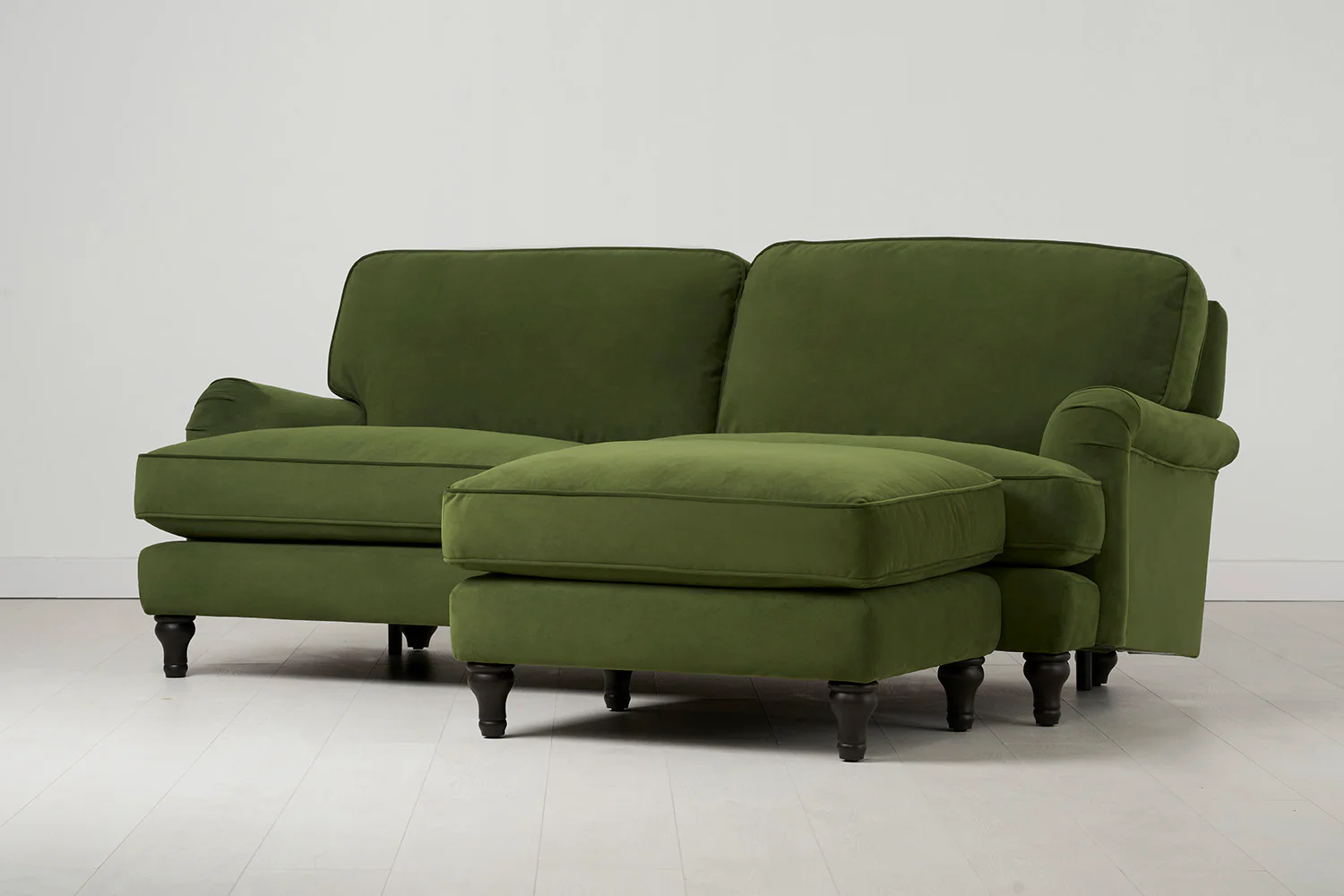 Model 15 3 Seater Sofa with Ottoman, Vine - Image 2