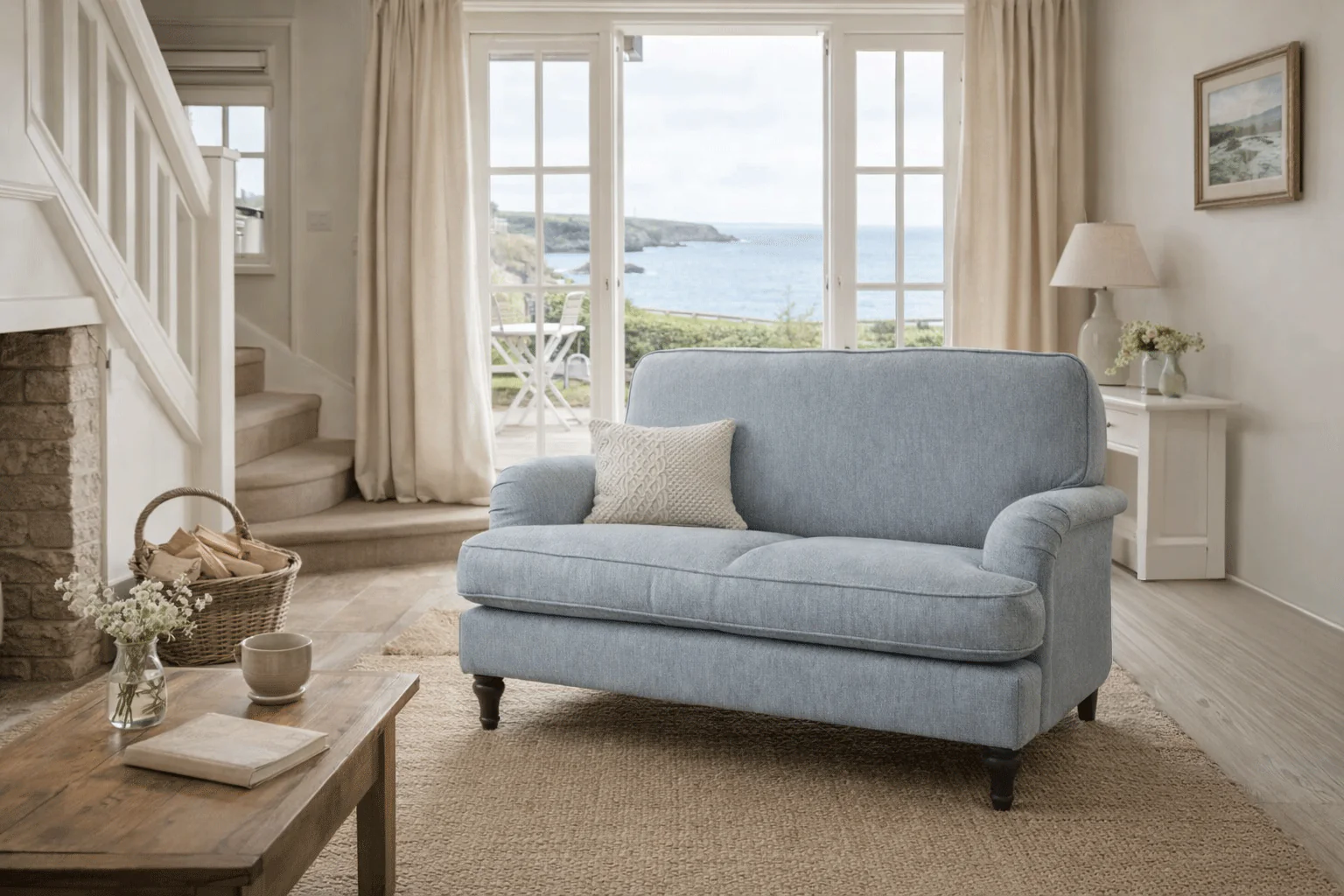Model 15 Loveseat, Seaglass - Image 2