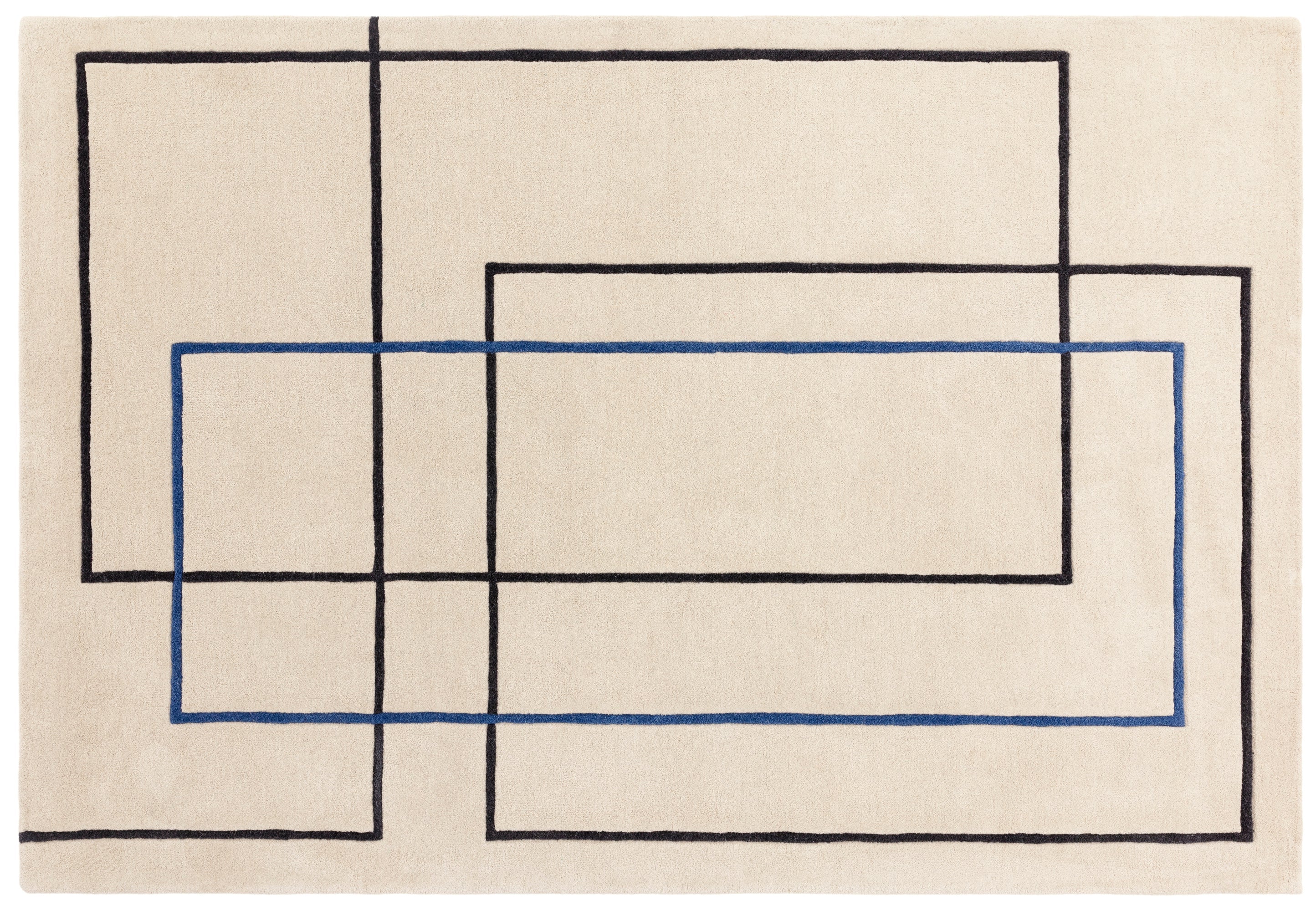 Reef Outline Blue Rug, 200x290