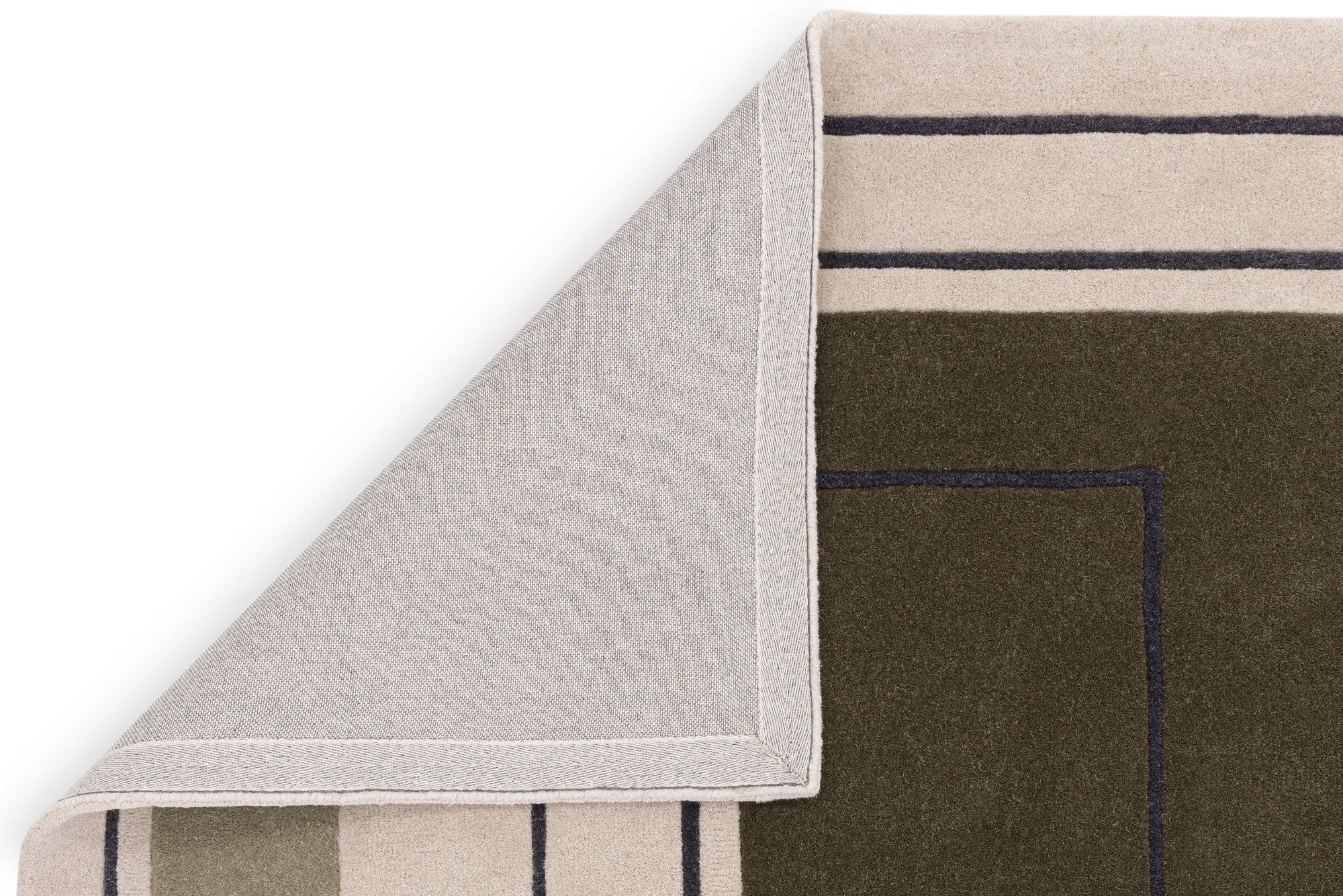Reef Outline Khaki Rug, 120x170 - Image 2