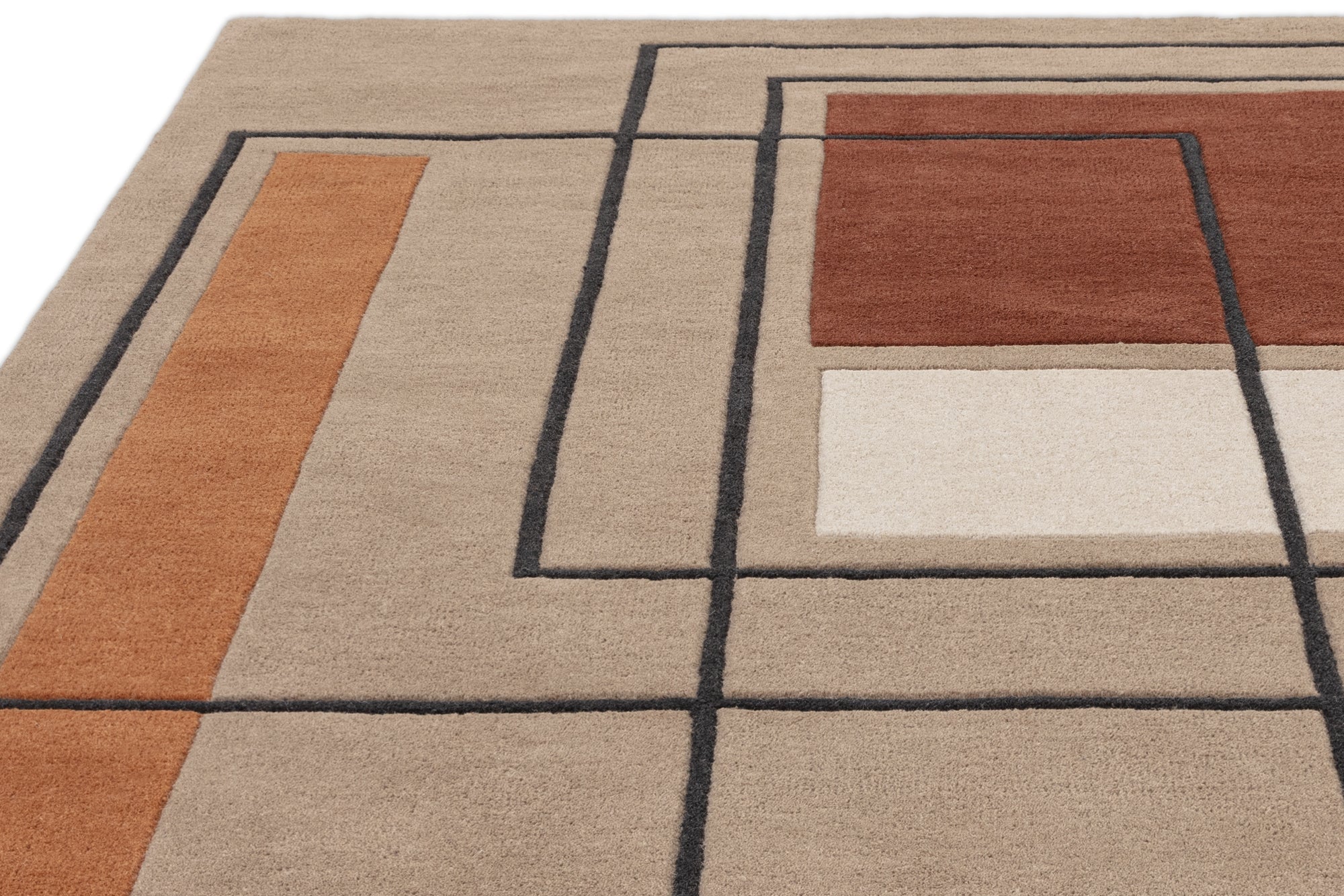 Reef Outline Terracotta Rug, 120x170 - Image 2
