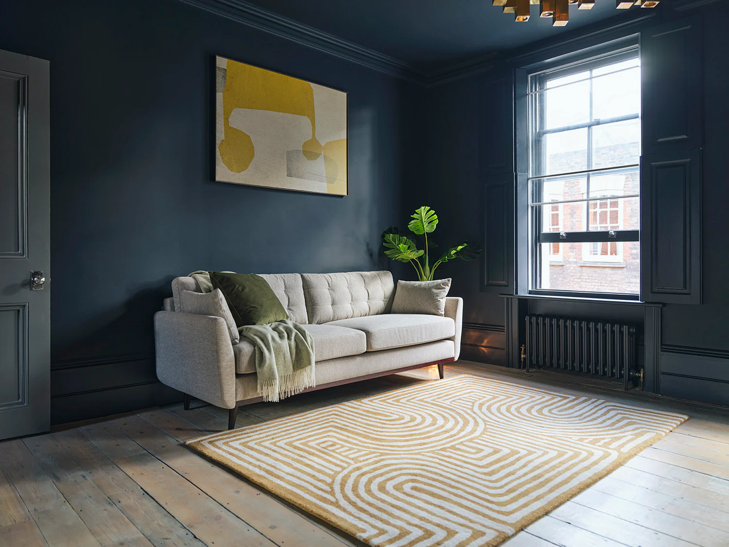 Reef Rug Curve Ochre, 120x170 - Image 2