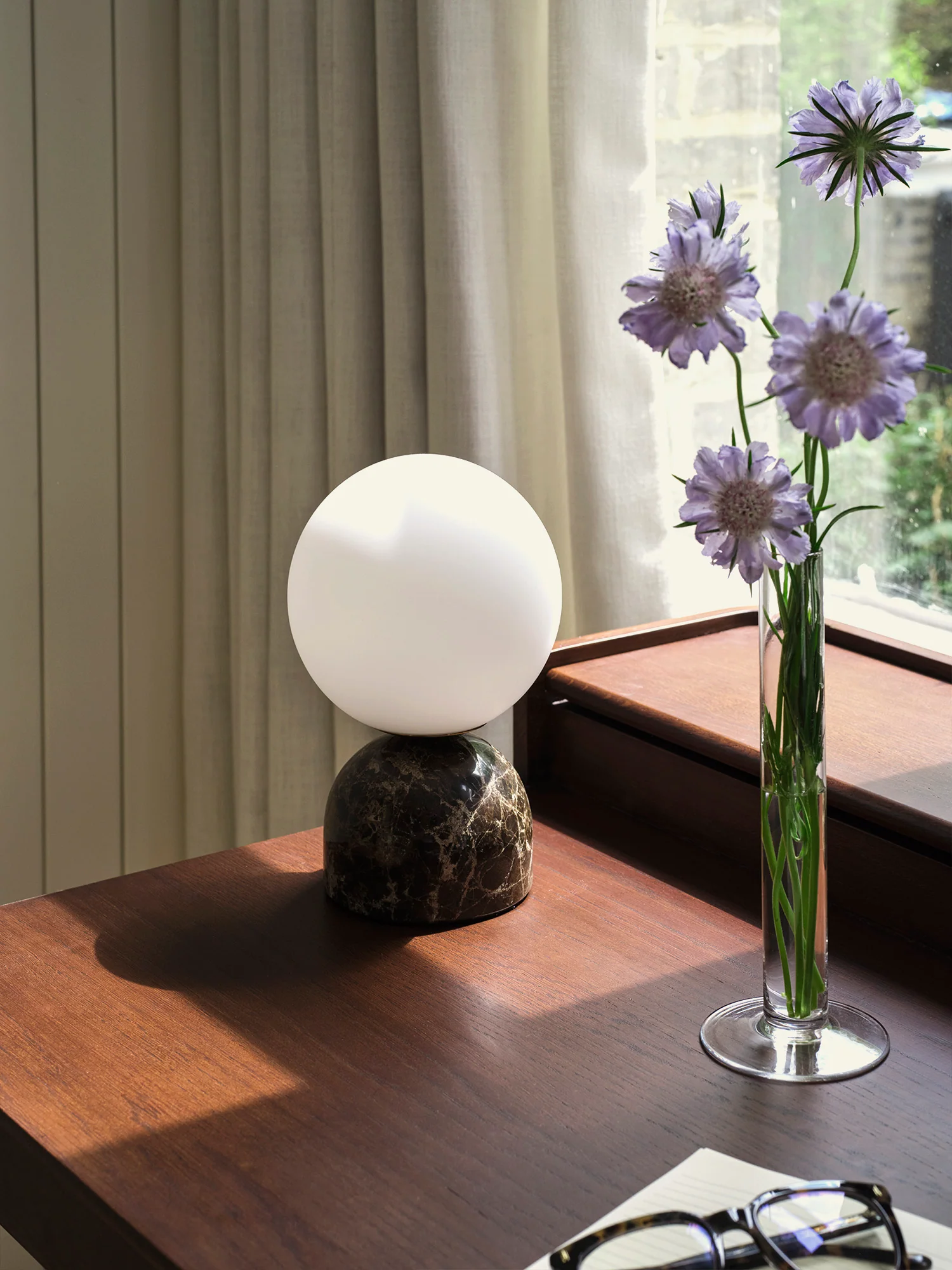 Table Lamp 03, Brown Marble - Image 2