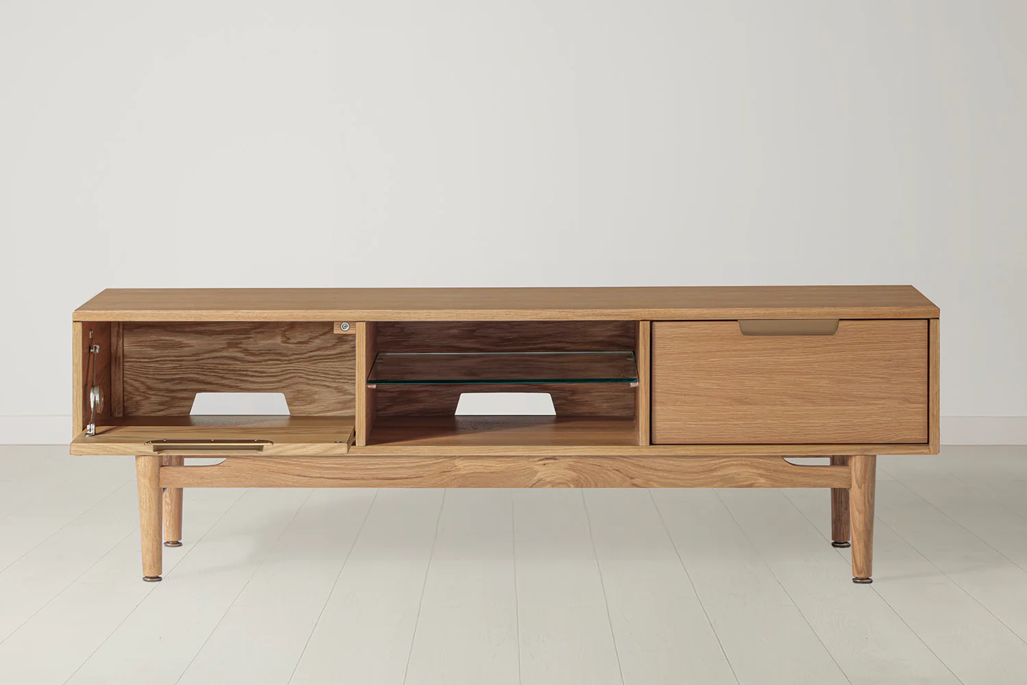 TV Unit 01 For TVs up to 60-inches, Oak - Image 3